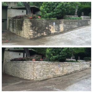 Sidewalks Before and After Pressure Cleaning in Austin, TX