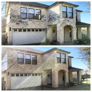 Power Washing the House in Austin, TX