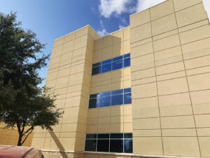 After commercial exterior cleaning Austin on a multi-story office or retail building